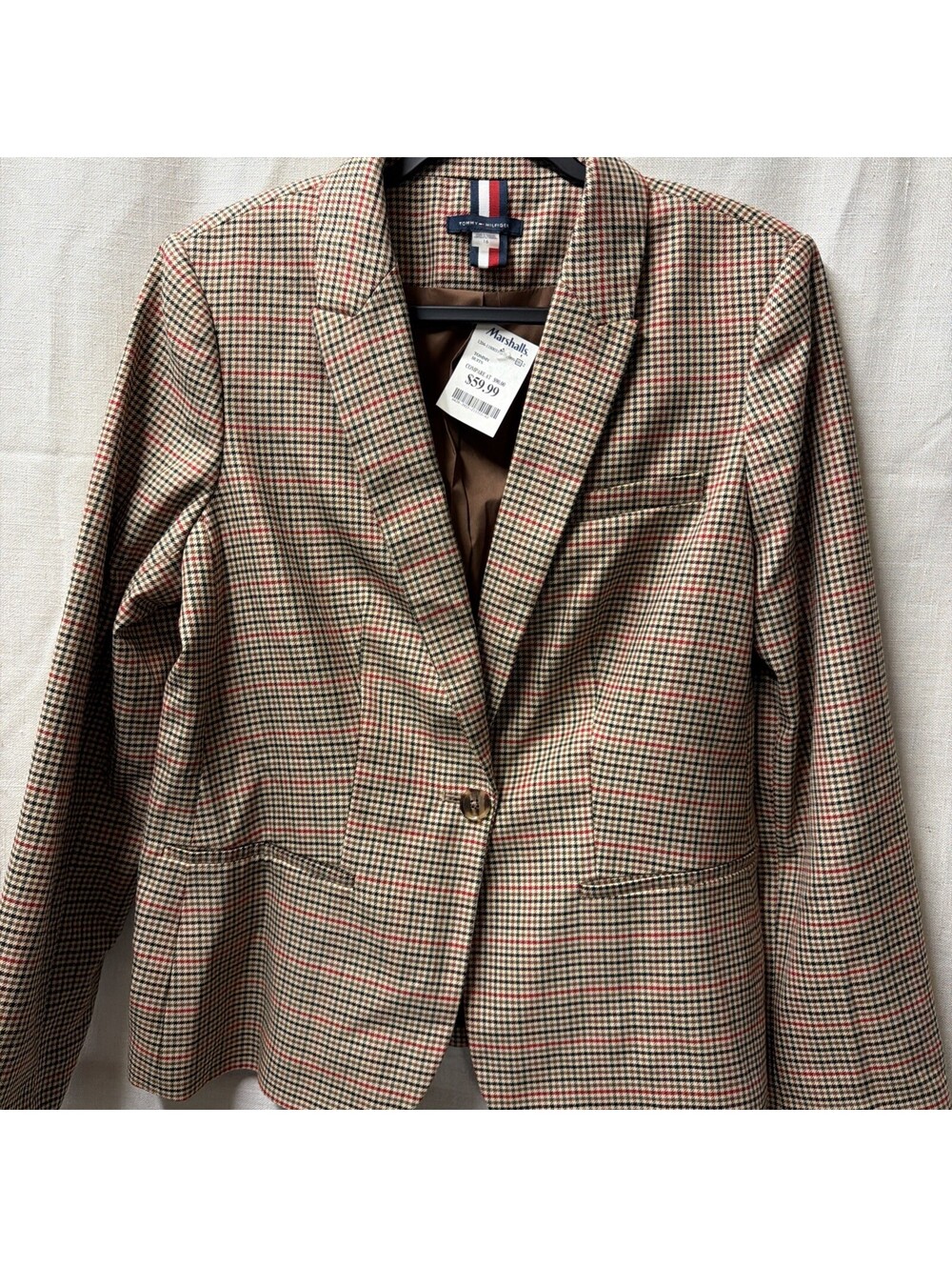 Business Class! Tommy Hilfiger NWT Womens Plaid Blazer Size 16